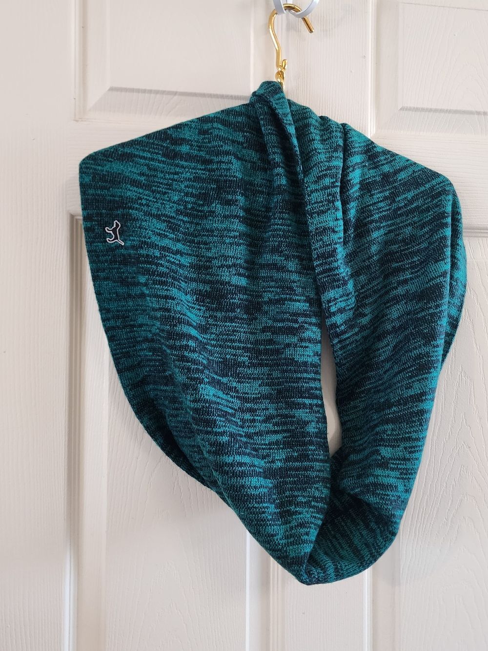 PINK Teal Marled Infinity Scarf Sweater